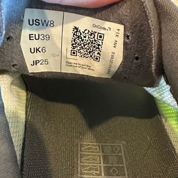 On Women’s Cloudvista 2 Lima Kiwi Trail Running Sneakers Size 8 - Picture 9 of 9